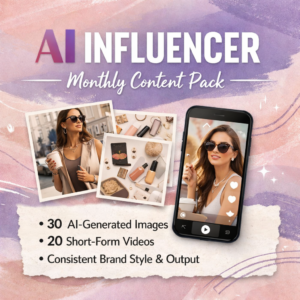 AI Influencer Monthly Content Pack